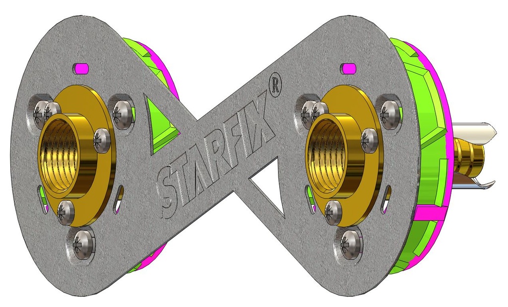 Sortie de cloison STARFIX 150 PER à sertir Ø 16 - Femelle 1/2" (15/21) droit