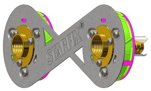 [0273S] Sortie de cloison STARFIX 150 PER à sertir Ø 16 - Femelle 1/2" (15/21) droit